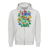 Dove Grey see the able not the label Zipper Hoodie - MaliasSmallBusiness