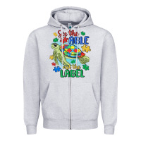 Heather Grey see the able not the label Zipper Hoodie - MaliasSmallBusiness