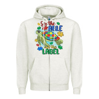 Oatmeal Heather see the able not the label Zipper Hoodie - MaliasSmallBusiness