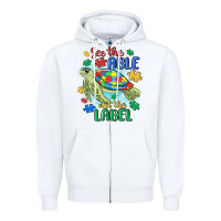 White see the able not the label Zipper Hoodie - MaliasSmallBusiness