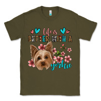 Army Green life is better with a yorkie Classic Tee - Jasminsmagicworld