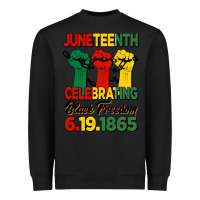 Black juneteenth celebrating black freedom Heavyweight Sweatshirt - HRA Design Shop
