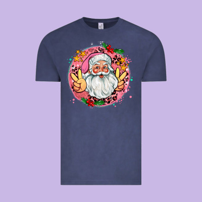Merry Christmas Peace Santa Vintage Tee Designed By Adodesignshop