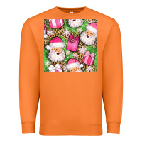 Carrot christmas santa claus and gift box seamless pattern bbs Premium Sweatshirt - BundleAndBundleShop