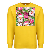 Lemon christmas santa claus and gift box seamless pattern bbs Premium Sweatshirt - BundleAndBundleShop