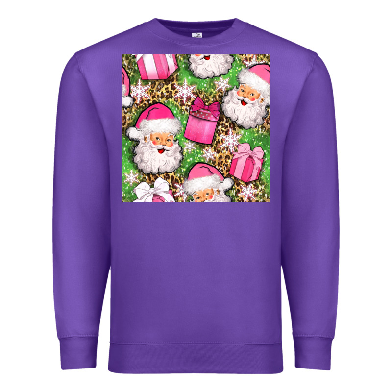 Christmas Santa Claus And Gift Box Seamless Pattern Bbs Premium Sweatshirt by BundleAndBundleShop | Teevron