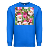 True Royal christmas santa claus and gift box seamless pattern bbs Premium Sweatshirt - BundleAndBundleShop