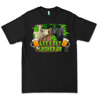 Black lets get lucked up charolais and black angus bull Premium Tee - RanaPortraitStore