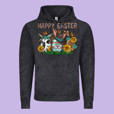 Western Happy Easter Vintage Hoodie Designed By Neo Western