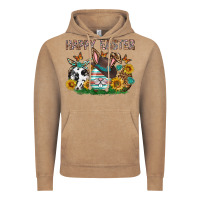 Vintage Coffee Western Happy Easter Vintage Hoodie - Neo Western