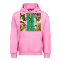 Fuchsia Pink Oklahoma Urban Hoodie - TumblerDesignByShophia