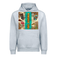 Heather Grey Oklahoma Urban Hoodie - TumblerDesignByShophia