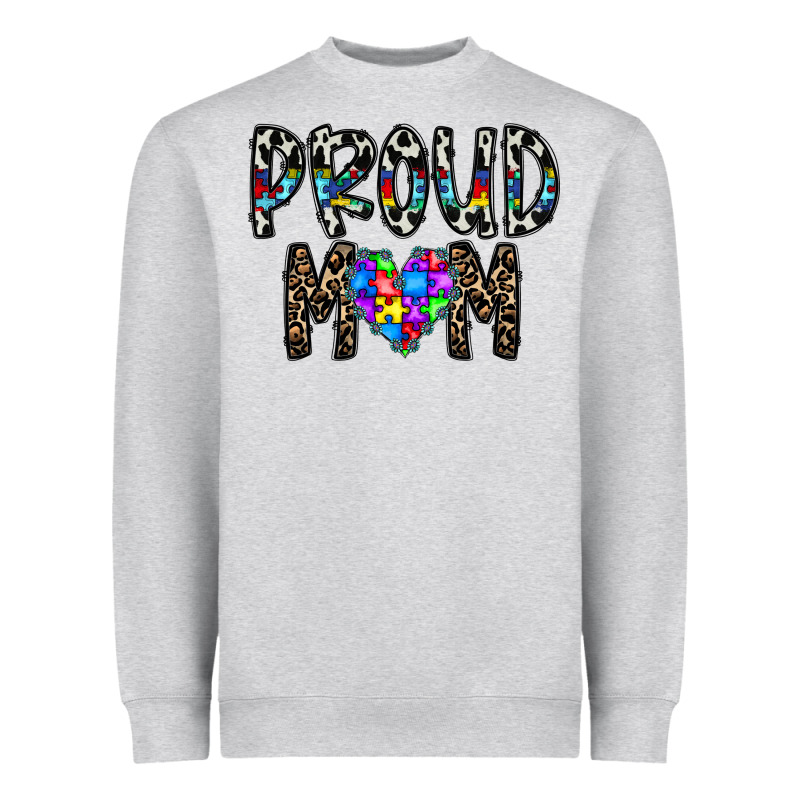Proud Mom Heavyweight Sweatshirt by CowhideDigitalArt | Teevron