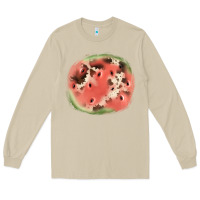 Mushroom watermelon cowhide patch3 Long Sleeve Tee - JahusDesignShop