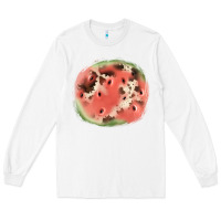 White watermelon cowhide patch3 Long Sleeve Tee - JahusDesignShop