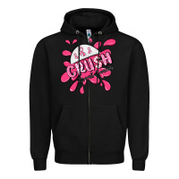 Black crush breast cancer Zipper Hoodie - MaliasSmallBusiness