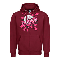 Burgundy crush breast cancer Zipper Hoodie - MaliasSmallBusiness