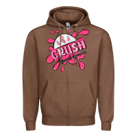 Chestnut crush breast cancer Zipper Hoodie - MaliasSmallBusiness