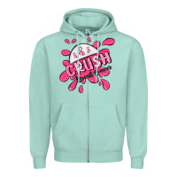 Seafoam crush breast cancer Zipper Hoodie - MaliasSmallBusiness