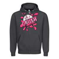 Smoke crush breast cancer Zipper Hoodie - MaliasSmallBusiness