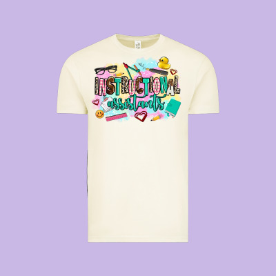 Instructional Assistant's Vintage Tee Designed By Adodesignshop