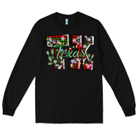 Black texas tx christmas Long Sleeve Tee - AdoDesignShop
