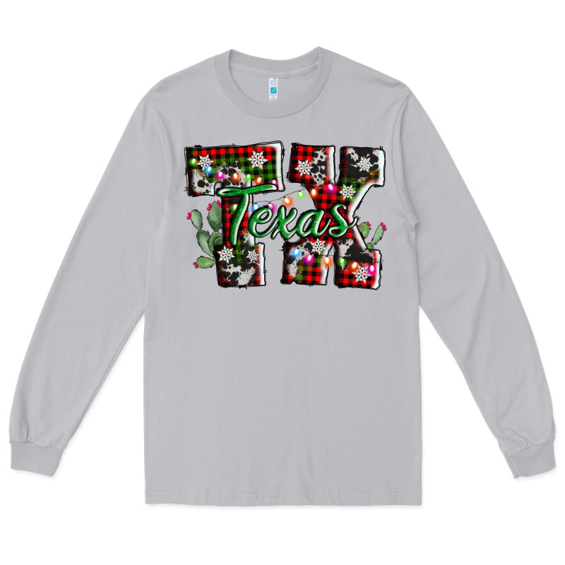Texas Tx Christmas Long Sleeve Tee by AdoDesignShop | Teevron