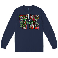 Navy texas tx christmas Long Sleeve Tee - AdoDesignShop