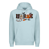 Blue Mist Halloween Nurse Premium Hoodie - RanaPortraitStore