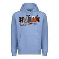 Colony Blue Halloween Nurse Premium Hoodie - RanaPortraitStore