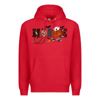 Red Halloween Nurse Premium Hoodie - RanaPortraitStore