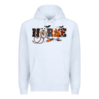 White Halloween Nurse Premium Hoodie - RanaPortraitStore