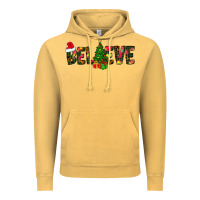 Vintage Mustard believe christmas Vintage Hoodie - CowhideDigitalArt