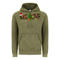 Vintage Olive believe christmas Vintage Hoodie - CowhideDigitalArt