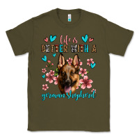 Army Green life is better with a german shepherd Classic Tee - Jasminsmagicworld