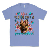Colony Blue life is better with a german shepherd Classic Tee - Jasminsmagicworld