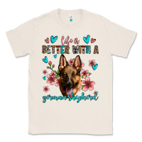 Natural life is better with a german shepherd Classic Tee - Jasminsmagicworld