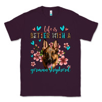 Plum life is better with a german shepherd Classic Tee - Jasminsmagicworld
