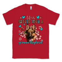Red life is better with a german shepherd Classic Tee - Jasminsmagicworld