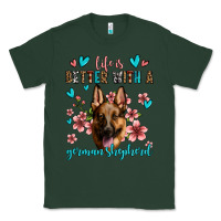 Sports Green life is better with a german shepherd Classic Tee - Jasminsmagicworld