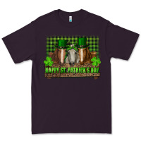 Plum happy st. patricks day horses with leprechaun Premium Tee - RanaPortraitStore