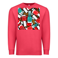 Cardinal nail polish with glitter seamless pattern bbs Premium Sweatshirt - BundleAndBundleShop