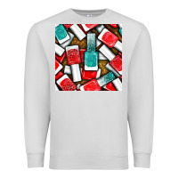 Dove Grey nail polish with glitter seamless pattern bbs Premium Sweatshirt - BundleAndBundleShop