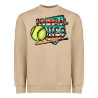 Mushroom softball life Heavyweight Sweatshirt - CowhideDigitalArt