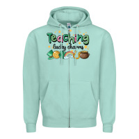 Seafoam teaching lucky charm Zipper Hoodie - MaliasSmallBusiness