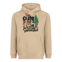 Mushroom too cute to wear ugly  christmas Heavyweight Hoodie - MaliasSmallBusiness