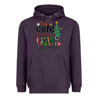 Plum too cute to wear ugly  christmas Heavyweight Hoodie - MaliasSmallBusiness