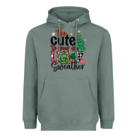 Sage too cute to wear ugly  christmas Heavyweight Hoodie - MaliasSmallBusiness