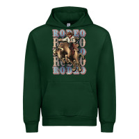 Forest Green Rodeo Cowboy bull western Urban Hoodie - HowdyJamesFarm