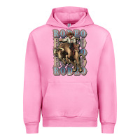 Fuchsia Pink Rodeo Cowboy bull western Urban Hoodie - HowdyJamesFarm